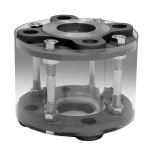 1" Visual Flow Indicator, Flanged, Steel