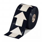 4 x 4" Wide Solid Tape, Black 280 Arrow