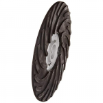 Air-Cooled Rubber Back-Up Pads, Bulk, 7in, Hard
