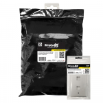 Standard 2 Port White Keystone Wall Plate Pack