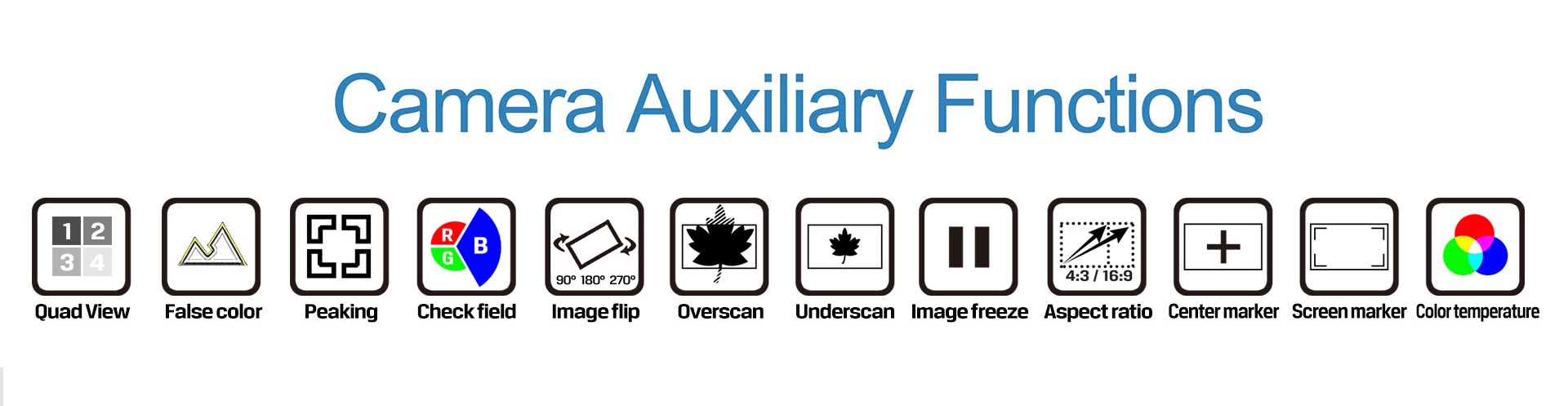 camera auxiliary functions