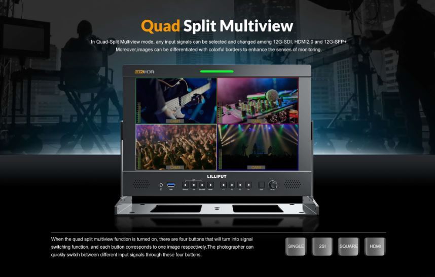 quad split multiview