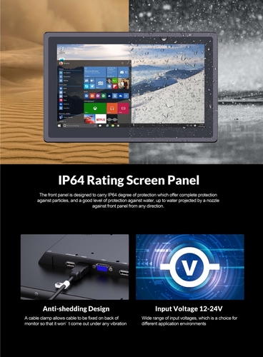 ip64 ratint screen panel