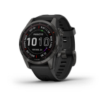 fenix 7S Smart Watch, Carbon Gray with Black Band