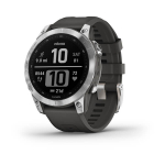 fenix 7 Smart Watch Silver with Graphite Band