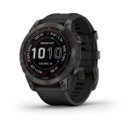fenix 7 Smart Watch, Carbon Gray with Black Band
