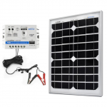 Solar Charger Kit, 5A Charge Controller, 20W