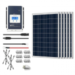 600W 12V Poly Solar RV Kits, 50A MPPT