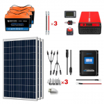 Solar Power Complete System, 300W MPPT30A