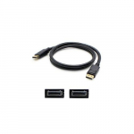 6ft Compatible DisplayPort Male to Male Black Cable