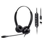 Headset with Push Talk Answer/End Call Controls