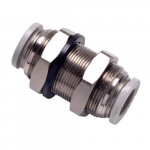 Gray Bulkhead 10mm Port Size Union