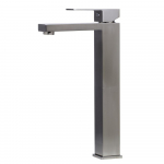 Faucet Single Lever Tall Square Bathroom Brushed