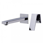 Faucet Single Lever Wallmount Bathroom Chrome
