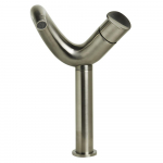 Faucet Single Lever Tall Wave Bathroom Nickel