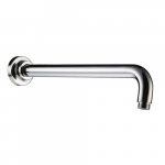 16 Inch Wall Mounted Round Shower Arm, Polished Chrome