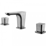 Brushed Nickel Widespread Modern Bathroom Faucet