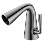 Faucet Single Hole Cone Waterfall Bathroom, Brushed
