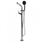 Tub Filler with Mixer and Shower Head, Polished Chrome