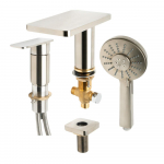 Deck Mounted Tub Filler w/ Hand Held Showerhead