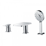 Deck Mounted Tub Filler w/ Hand Held Showerhead