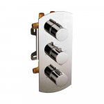 Concealed 4-Way Thermostatic Valve Round Mixer