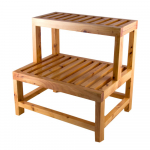 20" Double Wooden Stepping Stool
