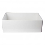 30" Single Bowl Fireclay Kitchen Sink, White