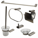 Brushed Nickel 6 Piece Matching Bath Accessory