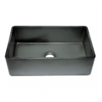 33" Fireclay Farmhouse Kitchen Sink In Concrete Color