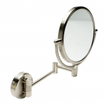 8" Round Wall Mounted 5x Magnify Cosmetic Mirror