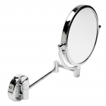 8" Round Wall Mounted 5x Magnify Cosmetic Mirror