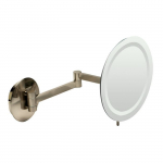 9" Wall Mount Round 5x Magnifying Cosmetic Mirror
