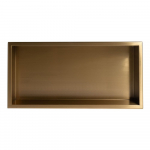 24" x 12" Stainless Steel Shower Niche Gold