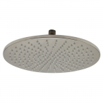 12" Round Multi Color LED Rain Shower Head, Brushed
