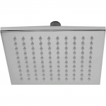 8" Square Multi Color LED Rain Shower Head, Polished