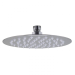 8" Round Ultra Thin Rain Shower Head, Brushed