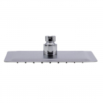 8" Square Ultra Thin Rain Shower Head, Brushed