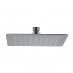 8" Square Ultra Thin Rain Shower Head, Polished