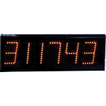 6-Digit Display, 5" High Digits, Red LEDs Metal Frame