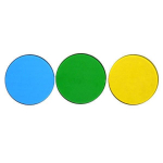 32mm Blue Green and Yellow Filters for Microscope