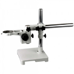 Single Arm Boom Stand for Stereo Microscope, White, 76 mm