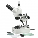 10X-40X Gem Trinocular Microscope with Dual Halogen