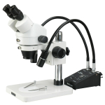 3.5X-180X Binocular Stereo Microscope, Gooseneck