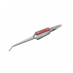 6-1/2" Locking Curved Fiber Grip Tweezers