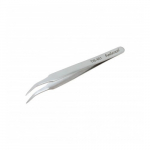 4-3/8" General Purpose Curved Serrated Tip Tweezers