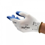 11-900 Oil-repellent Gloves, Size 6, White and Blue