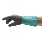 58-430 Alpha Greenflock Lined Nitrile Glove, Size 10