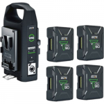 Titon 4 x 90 V-Mount Batteries and Charger Kit