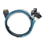 SlimSAS SFF-8654 to Eight SATA 0.75 m